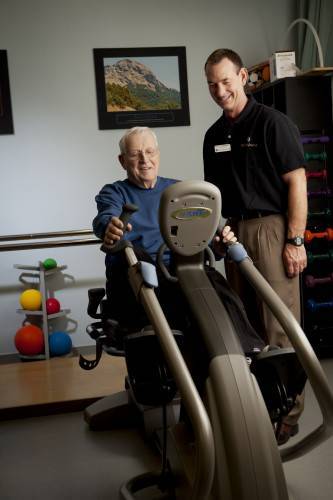 "I chose to work at RehabVisions in Geriatrics because of the diversity and flexibility it allows me both professionally and personally. The Geriatric population is growing and more active than ever. They need energetic and forward thinking therapists to help them maintain the highest quality of life. It is truly a delight to work with this population as they have an enormous amount of life experiences to share." - Scott C., PT