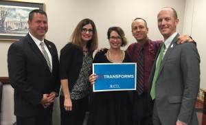 Lots of meetings today! Iowa PT group and Senator Chuck Grassley's assistant support #PTTransforms.
